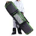 Padded Snowboard Bag with Wheels, Heavy-Duty Wheeled-Ski Travel Bag, Storage Ski Board Boots, Helmet, Jacket for Flying Air Travel, 65 Inch (Extendable to 80.7 Inch),Green