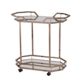SEI Furniture Ari Art serving cart, Champagne with mirror (AMZ1102ZH)