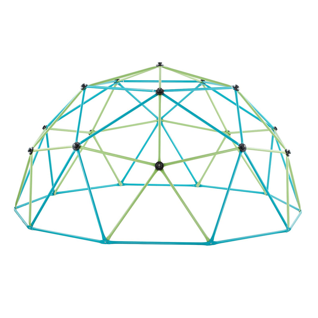 VEVOR Climbing Dome, 10FT Geometric Dome Climber with Saucer Swing, 1000LBS Loading Kid's Jungle Gym Playground, Easy-Assembly Outdoor Backyard Climbing Equipment for Boys Girls 3 to 10 Years Old