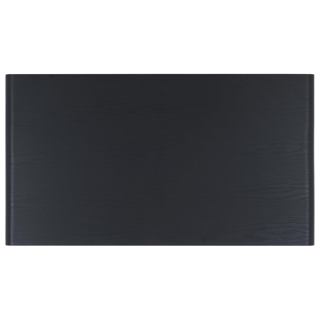 SAFAVIEH Home Collection - Arsenio Coffee Table, Black Finish with Lower Shelf (COF3100B)