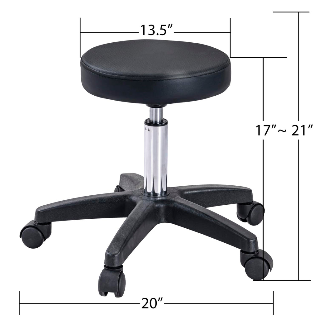 Massage Salon Tattoo Chair with Two Trays Esthetician Bed Hydraulic Stool Multi-Purpose 3-Section Facial Bed Table Adjustable Beauty Barber Spa Equipment Black