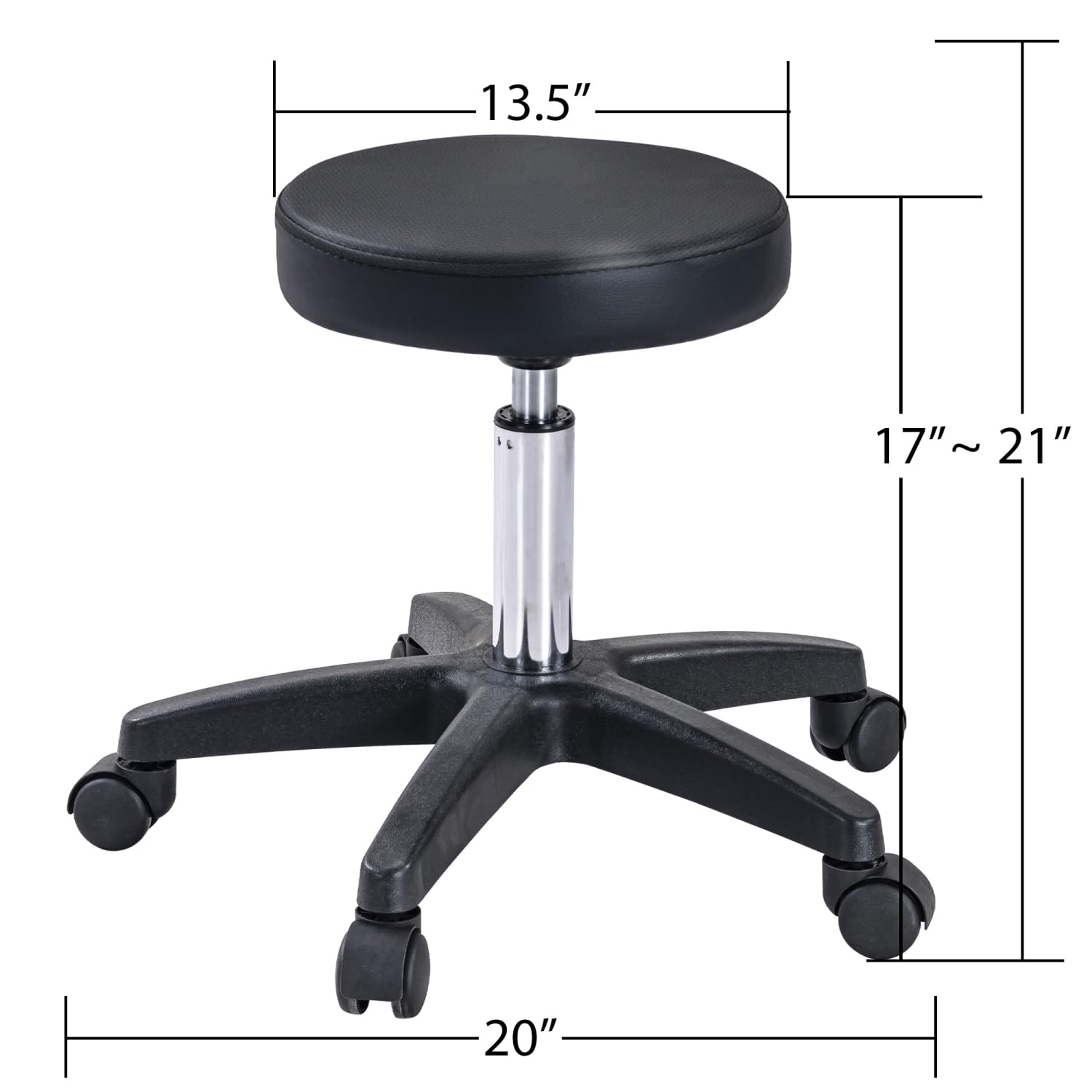 Massage Salon Tattoo Chair with Two Trays Esthetician Bed Hydraulic Stool Multi-Purpose 3-Section Facial Bed Table Adjustable Beauty Barber Spa Equipment Black