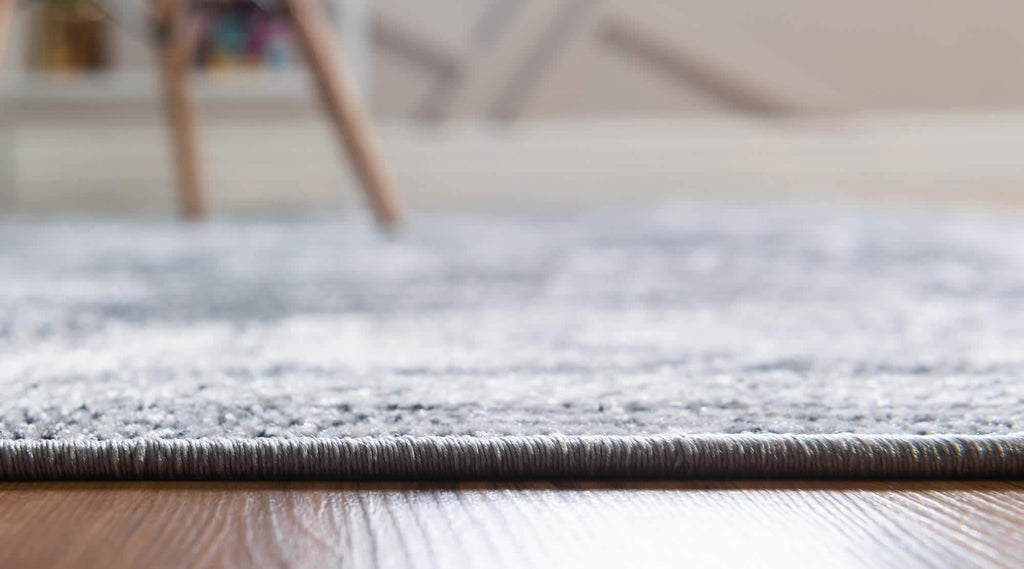 Unique Loom Aarhus Collection Vintage Border Area Rug (10' 0 x 13' 0 Rectangular, Charcoal/Ivory)
