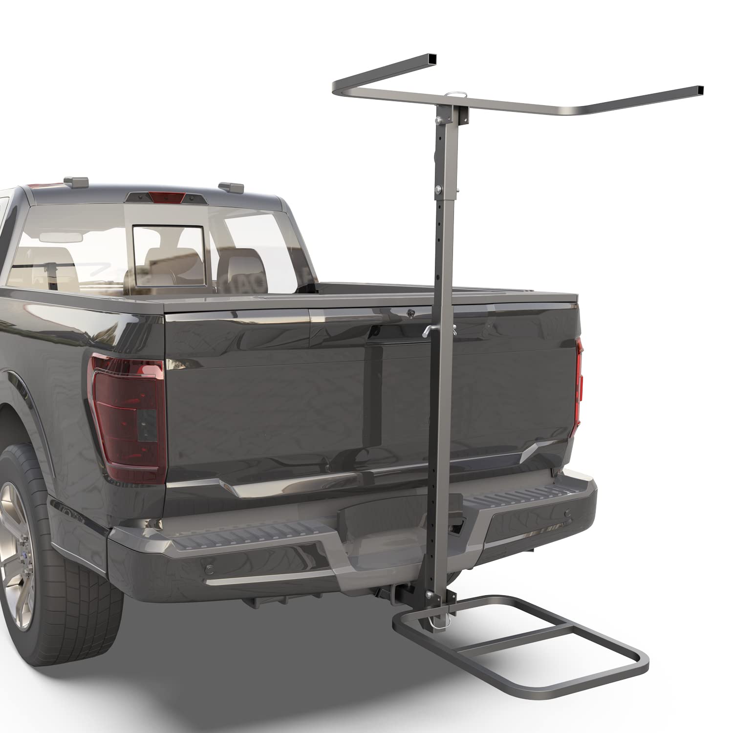 Autoholic Upgraded RV Hitch Mount Kayak Rack Height Adjustable Vertical Kayak Carrier for RV, Truck, SUV Holds 2 Kayaks up to 12' & 150LBS & 2'' Hitch Receiver
