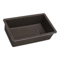Ruvati 32 x 19 inch epiGranite Undermount Granite Composite Quartz Single Bowl Kitchen Sink - Espresso Brown - RVG2033ES