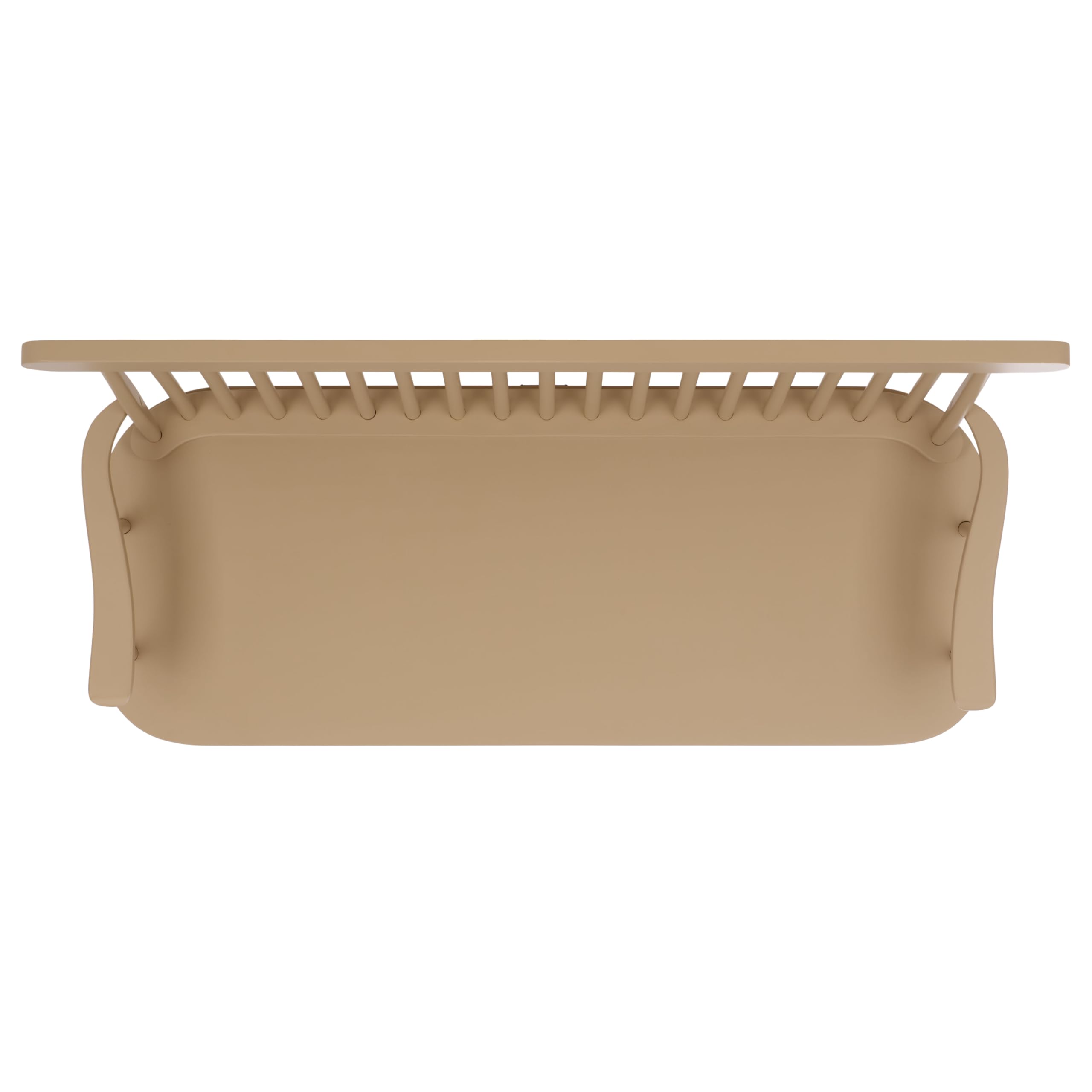 SAFAVIEH Home Collection - Eton Khaki Solid Wood Bench, Farmhouse Spindle Back Indoor Seating for Entryway or Dining (BCH3300C)
