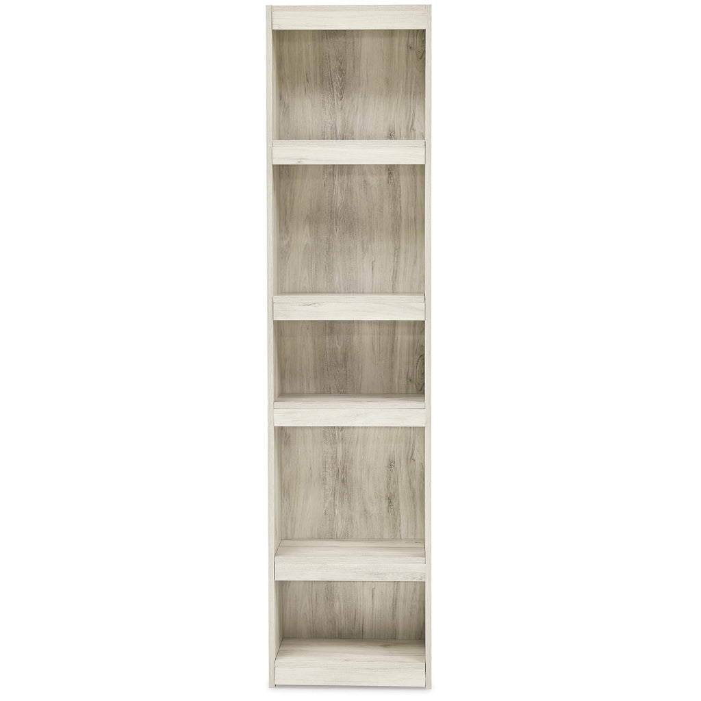 Signature Design by Ashley Bellaby Farmhouse 4-Piece Entertainment Center for TVs up to 69" with Electric Fireplace, Whitewash
