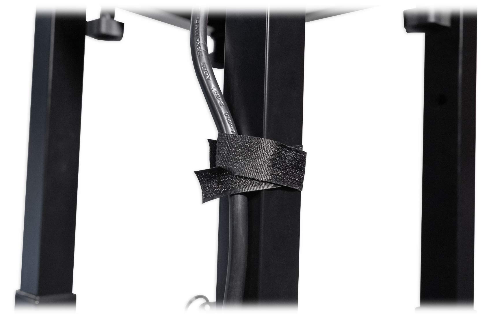 Rockville RTP82B 8 ft Adjustable Black Totem Moving Head Light Stand, Dual Scrims, Travel Bags, Speaker Mount, for DJs and Stage Lighting