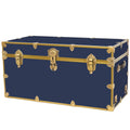 Rhino Trunk & Case Classic XXL College Trunk with Antique Brass Hardware, Soft Close - 36”x18”x18”, Seats 1500+ lbs, USA Made Secure Dorm Footlocker, Home Storage, Steamer Style Blanket Chest