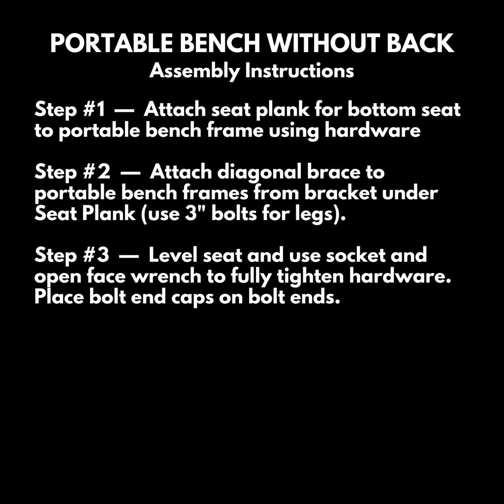 COATEDOUTDOORFURNITURE Heavy-Duty Portable Outdoor Bench Thermoplastic Coated, Expanded Metal, Commercial-Grade Seating, Made in America (Portable Without Back, 6 Ft, Dark Blue)