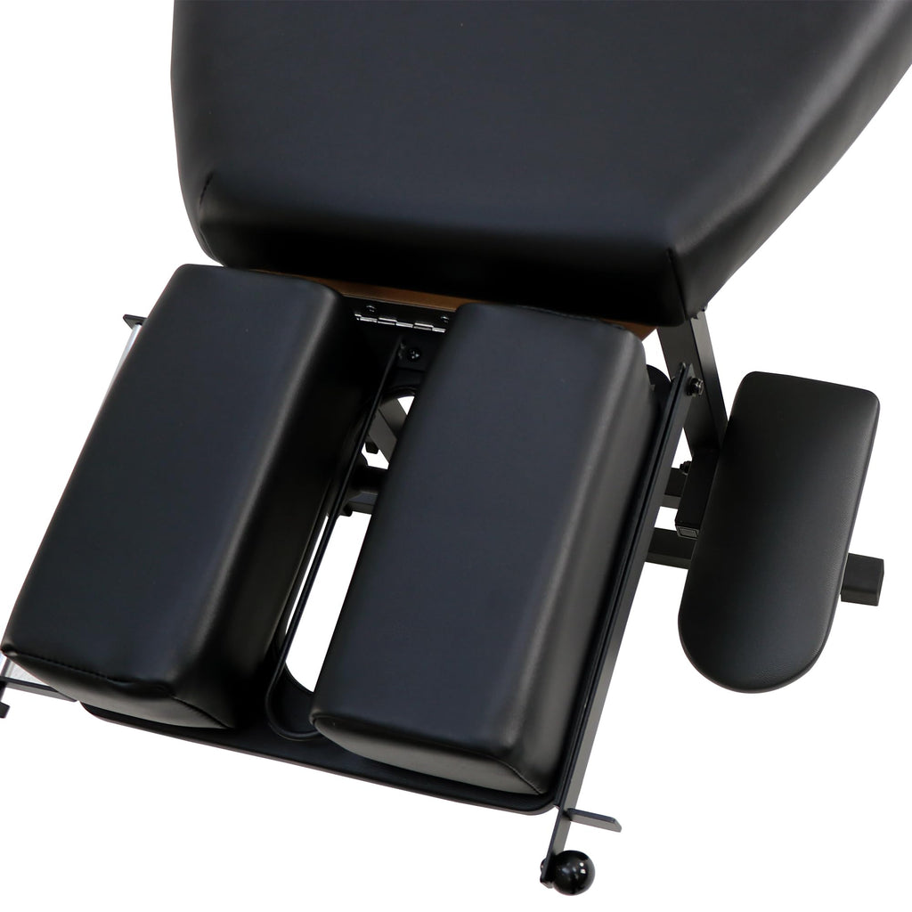 Helsevesen Arena 120 Portable Stationary Chiropractic Table, Thoracic & Pelvic Drops, Foldable Treatment Table with Adjustable Headrest, Height Not Adjustment
