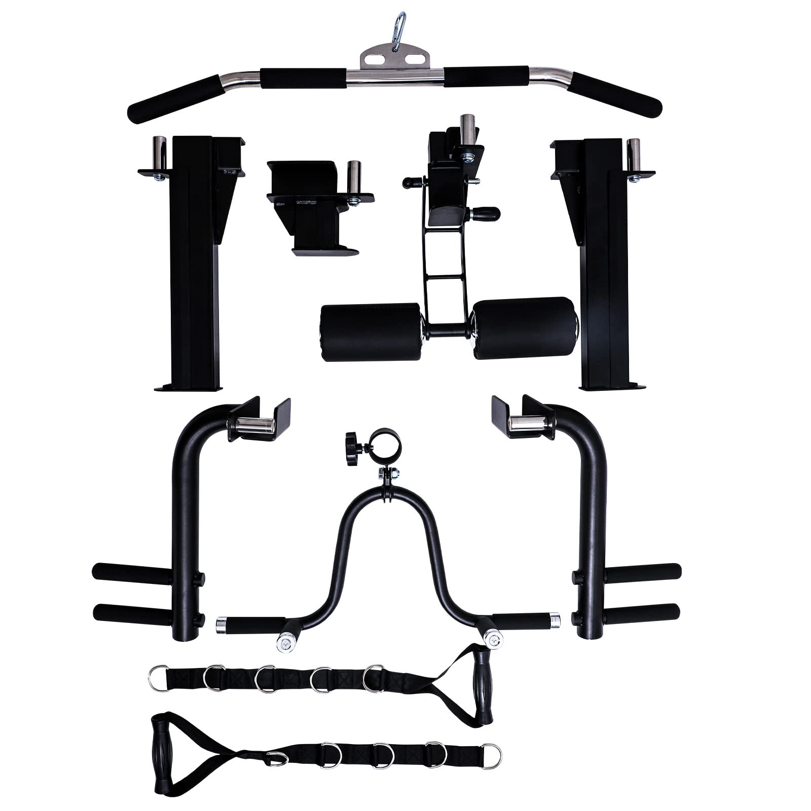 Altas Strength 3059 Smith Machine Home Gym Equipment with 1000 lbs Weight Capacity 2000 lbs Cables Strength Training Power Cages for Squats Presses Lunges Deadlifts Easy Assembly Included Accessories