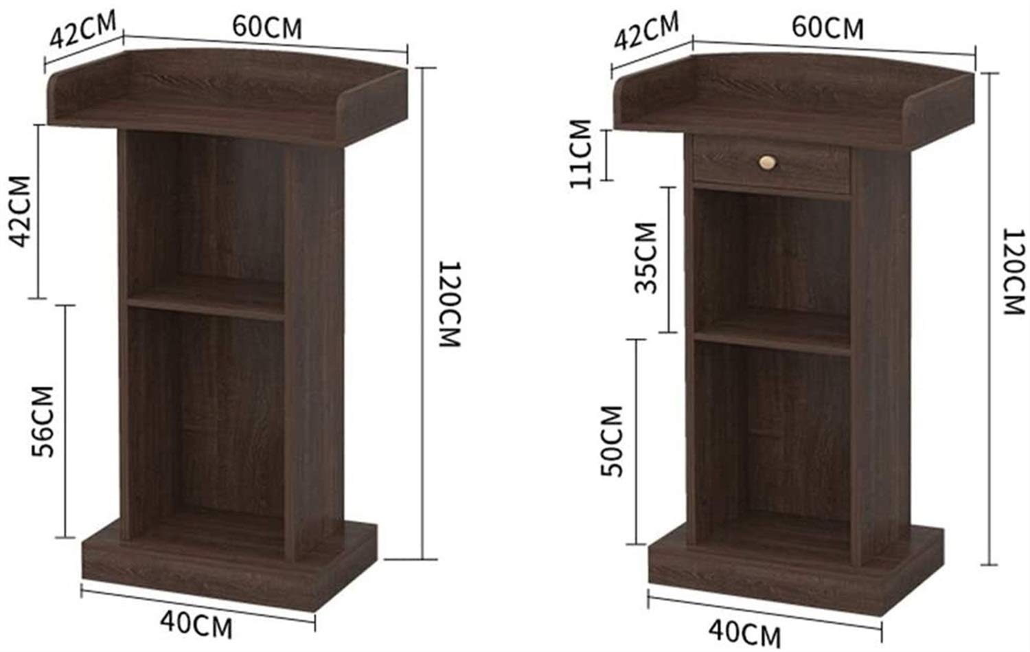 CAMBOS Lectern Podium Stand, Lectern Podium Stand,Podium Speaking Ceremonial Lectern Desk Simple Modern Welcome Shopping Guide Reception Customer Desk Host Stage Presentation Lectern