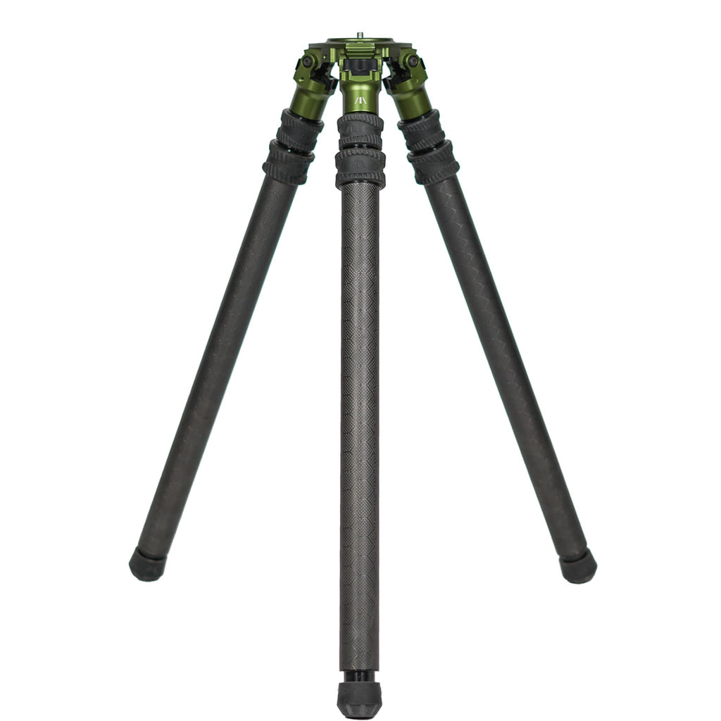 FatBoy Tripods Elevate 3 Section Tripod - Carbon Fiber and Aluminum Tripod with Durable Frame, Lightweight, Stable Design, Bubble Level, Adjustable Legs, and Hands-Free Operation for Hunting, Shooting