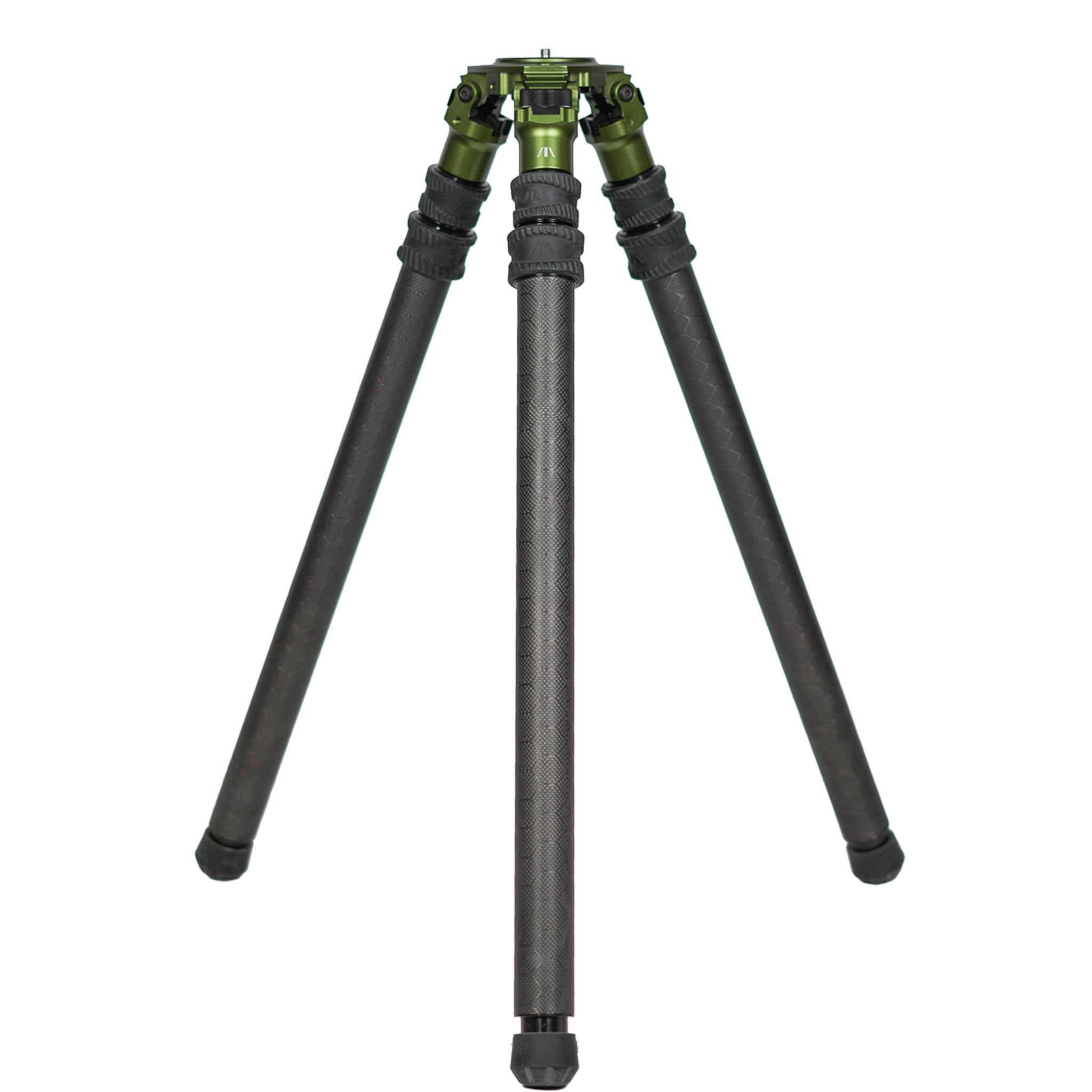 FatBoy Tripods Elevate 3 Section Tripod - Carbon Fiber and Aluminum Tripod with Durable Frame, Lightweight, Stable Design, Bubble Level, Adjustable Legs, and Hands-Free Operation for Hunting, Shooting