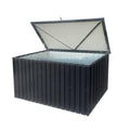 BouPower 215 Gallon Outdoor Storage Box,Waterproof Lockable Mental Deck Box for Patio Furniture Cushions Garden Tools
