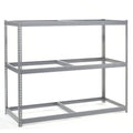 Global Industrial Wide Span Rack With 3 Shelves No Deck, 900 Lb Capaity Per Level, 72" W x 48" D x 96" H