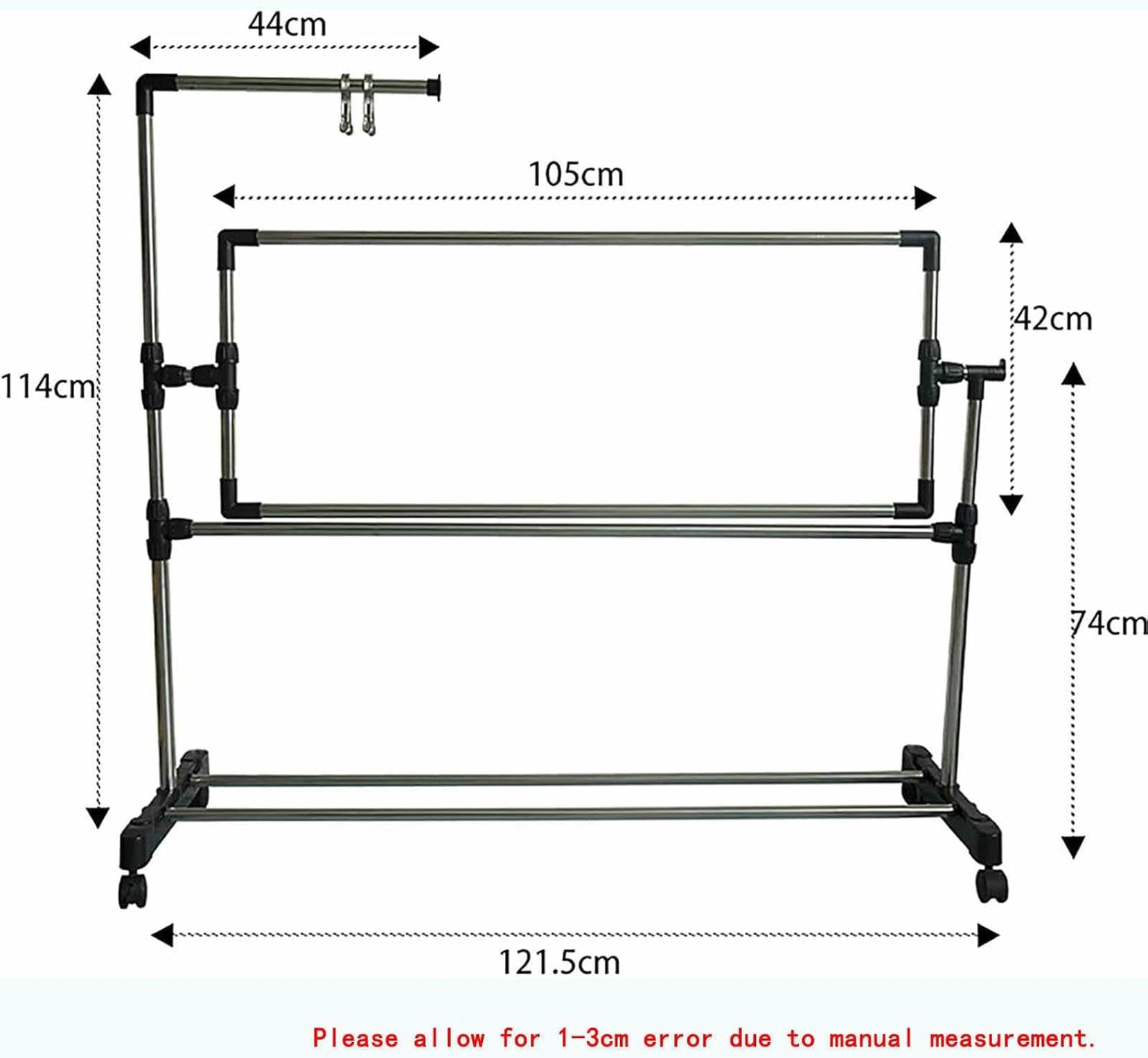 Adjustable Needlework Floor Frame for Cross Stitch and Embroidery, Standing Craft Stand and Lap Table for Sewing and Art, Convenient Holder for Creative Projects~/