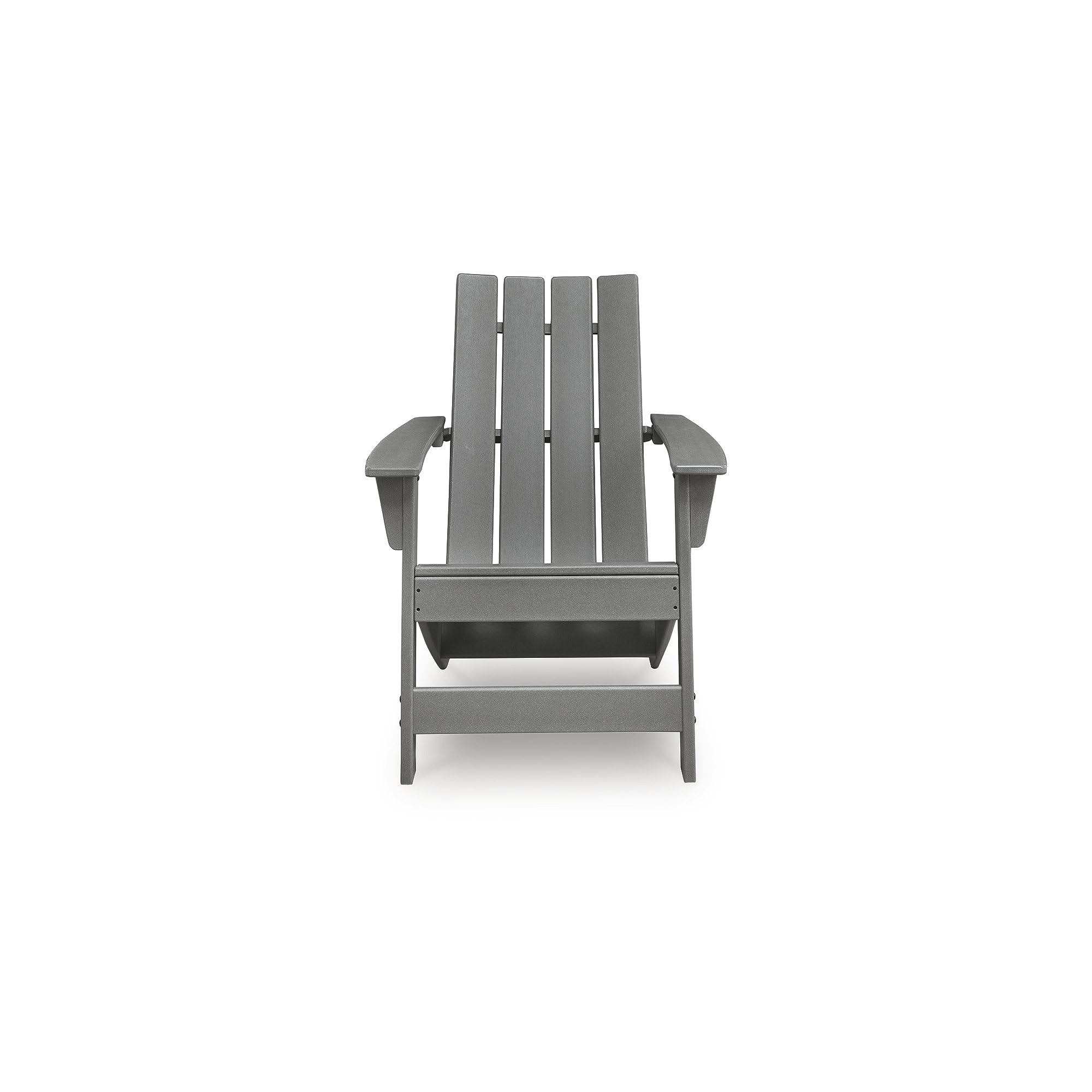Signature Design by Ashley Lone View Bay Contemporary Outdoor Weather Resistant Adirondack Chair with Arm Rest, Gray
