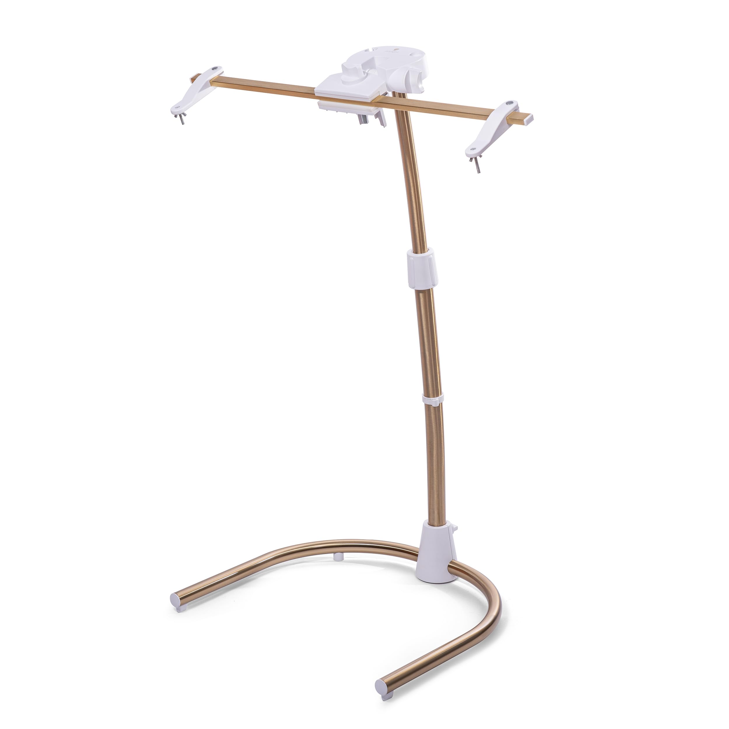 Daylight Company Stitchsmart Stand, Adjustable Embroidery Hoop Stand, Rotated Cross Stitch Stand, Hoop Holder, Hands Free Needlework Stand for Art Craft Sewing Projects,White