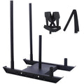 Weight Training Pull Sled, Steel Workout Equipment for Athletic Exercise and Speed Improvement