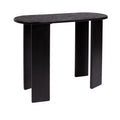 Kate and Laurel Yesenia Modern Capsule Mango Wood Console Table, 36 x 14 x 29, Black, Transitional Decorative Entryway Table with Textured Tabletop Design for Entry Decor Option