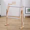 Adjustable Cross Stitch Frame Stand, 360° Rotating Wooden Embroidery Holder, Hands-Free Tool for Needlework & Craft Sewing