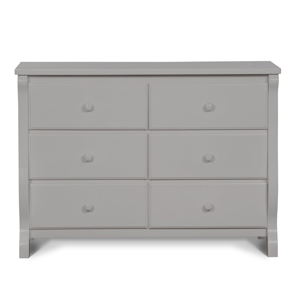 Delta Children Universal 6 Drawer Dresser with Interlocking Drawers - Greenguard Gold Certified, Grey