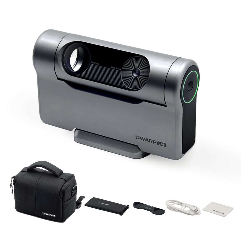DWARFLAB Dwarf 3 Smart Telescope - Portable Astrophotography Camera, Capture Astronomy/Wildlife/Panorama, AZ/EQ Mode, Built-in Processing, 4K Auto-Tracking, Ultra-Light 3lb, Ideal for All Ages