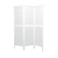 Deco 79 Mango Wood Partition Room Divider Screen Hinged Foldable Partition 3 Panel Privacy Screen with Carved Design, Room Partition 60" x 1" x 70", White