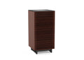BDI Furniture Corridor 8172-22'' Audio Cabinet with Flow-Through Ventilation, Cable Management, Adjustable Shelves, Louvered Doors, Satin-Etched Tempered Glass Top, Chocolate Stained Walnut