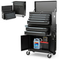 ERGOMASTER Large Rolling Tool-Chest with 6 Drawers Heavy Duty Tool-Cabinet on Wheels Lockable and Lock System for Garage Workshop(28 x 13 x 44”-Black)