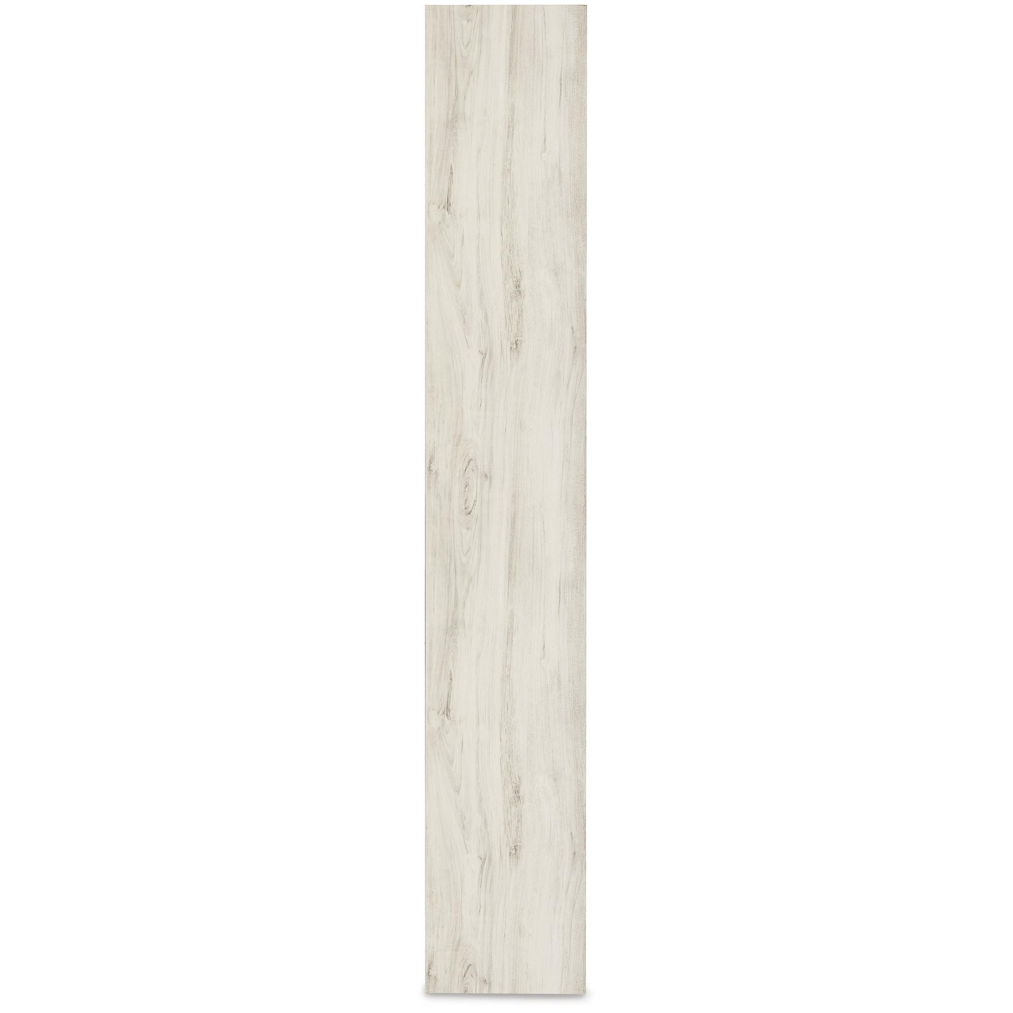 Signature Design by Ashley Bellaby Farmhouse 4-Piece Entertainment Center for TVs up to 69" with Electric Fireplace, Whitewash