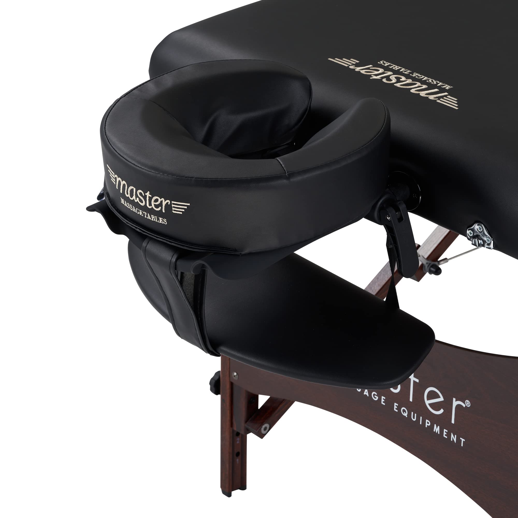Master Massage 30" Roma Therma Top Heated Portable Massage Table, Wide Salon Spa Beauty Facial Bed with Adjustable Heating System, Face Pillow, and Carrying Bag (Black)