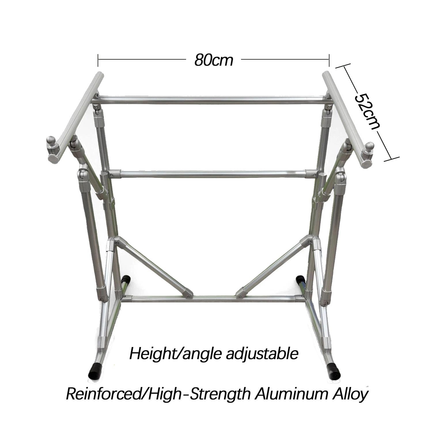 Floor-Standing Cross-Stitch Stand, Aluminum Alloy Embroidery Hoop Stand, Adjustable Embroidery Frame Bracket, Portable(Pink,Wide 31.5in)