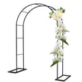 Metal Garden Arch Pergola for Climbing Plants and Wedding Events 11.5ft Tall Rose Arbor and Bridal Backdrop Stand