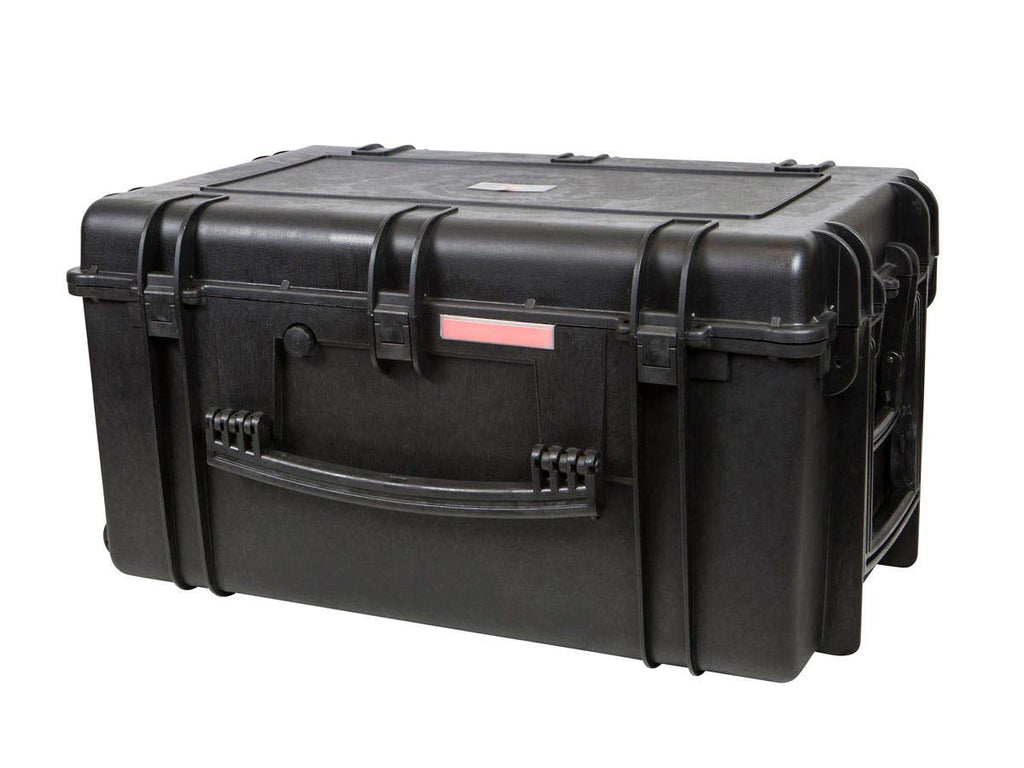 Monoprice Weatherproof Hard Case - 33 x 22 x 17 Inches, With Wheels and Customizable Foam, Shockproof, IP67, Ultraviolet And Impact Resistant Material, Black - Pure Outdoor Collection, 145.8 Liter