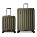 Traveler's Choice Art of Travel Hardside Expandable Luggage with Spinner Wheels, Green