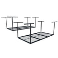 FLEXIMOUNTS 2 Pack 3x6 Overhead Garage Storage Adjustable Ceiling Rack 72" Length x 36" Width x 40" Height, 900lbs Total Weight Capacity, Black, Classic Series