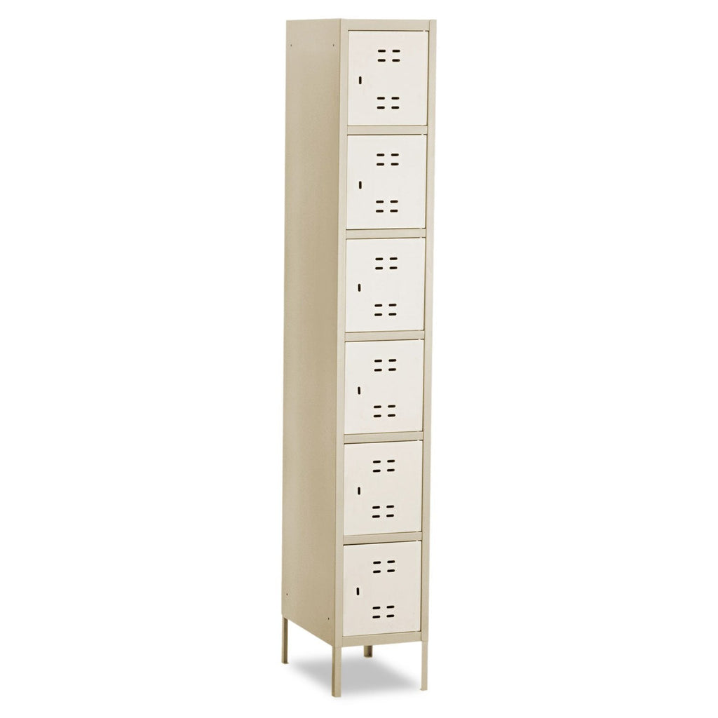 Safco Products 5524TN Six Tier Box Locker, Tan