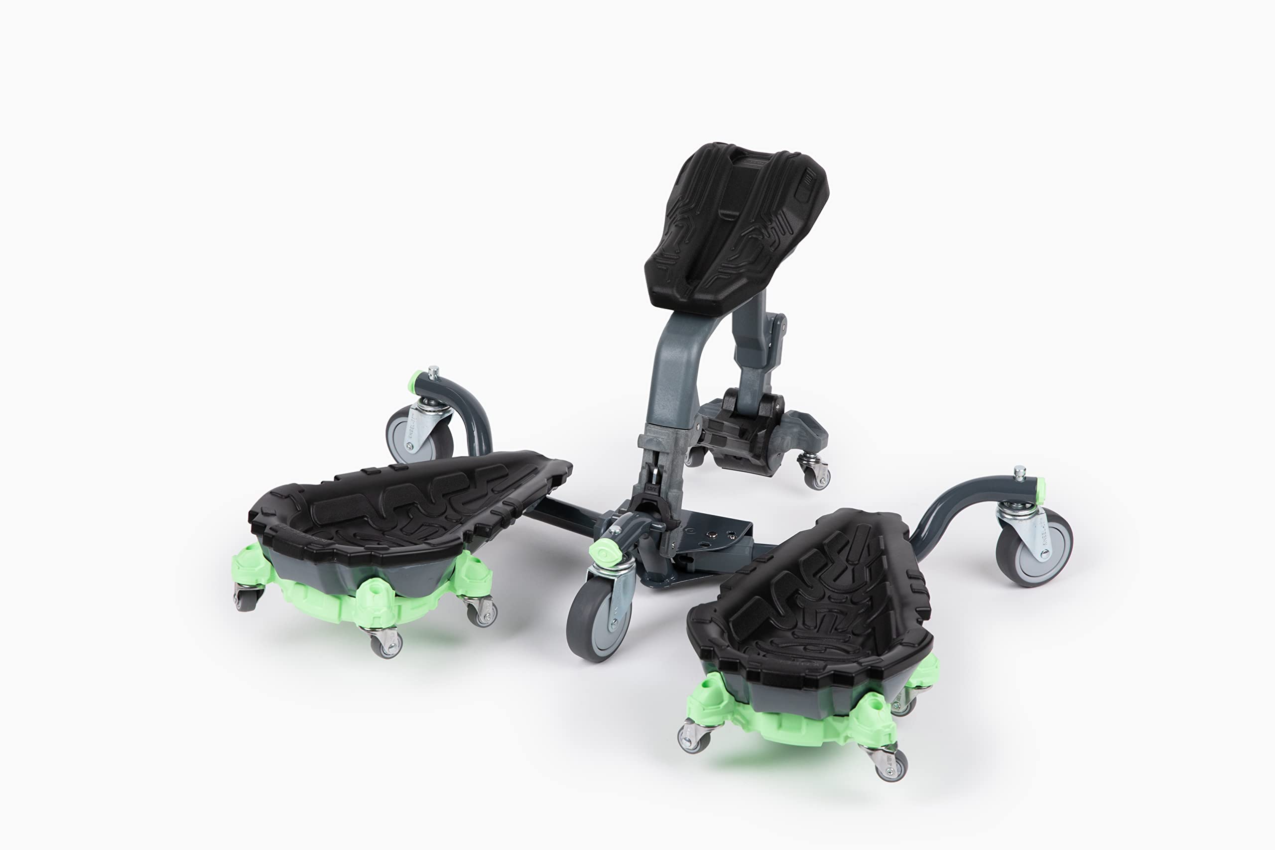 Kneel-It V3 Rolling Knee Pads - Durable Ergonomic Mobile Knee Pads with Seat - 360° Turning Capability, Supports 360 lbs, Compactable, Optimal for any Floor Job