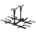 Young 4-Bike Rack Hitch Mount Platform Style Carrier for Cars Trucks SUVs Minivans with 2" Hitch Receiver, 4 Bikes X 40 lbs (160 lbs Total) Load Capacity for 2" Receiver
