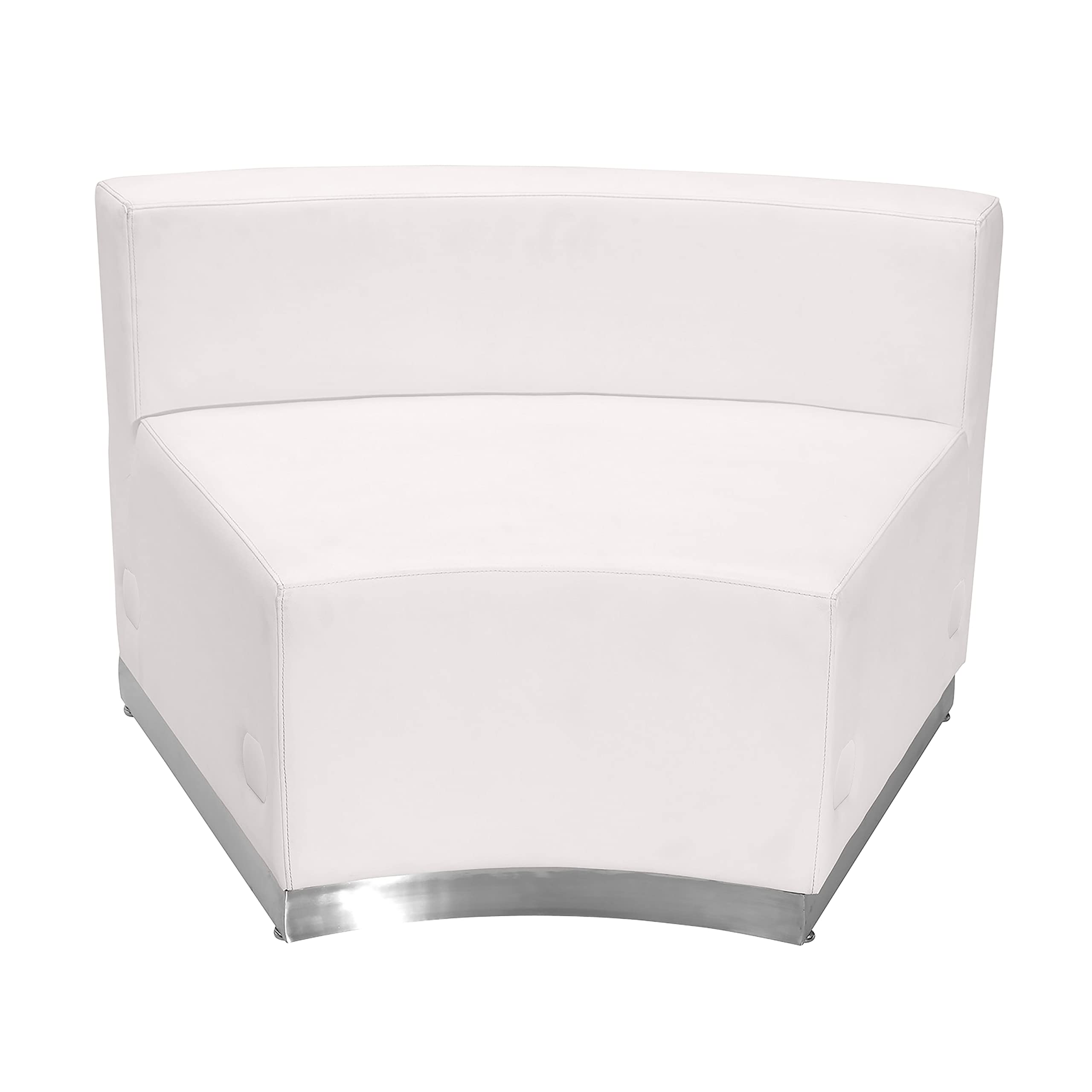 Flash Furniture HERCULES Alon Series White LeatherSoft Reception Configuration, 3 Pieces