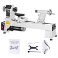 CXRCY 12" x 18" Wood Lathe, Benchtop Wood Lathe Machine 3/4 HP Infinitely Variable Speed 650-3800 RPM with Goggle for Woodworking, Woodturning