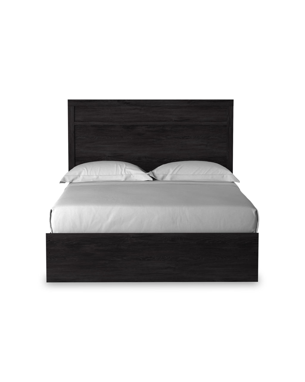 Signature Design by Ashley Belachime Casual Queen Panel Bed with Metal Slats, Foundation or Box Spring Needed, Black