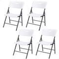 Lifetime 80739 Pack Folding Chairs, White x 4