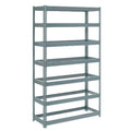 Global Industrial Boltless Extra Heavy Duty Shelving 48" W x 24" D x 96" H, 7 Shelves, No Deck, Steel Construction, for Garage, Retail, Industrial and Commercial Spaces