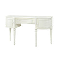 Acme Dorothy Half Moon Vanity Desk & Mirror in Ivory