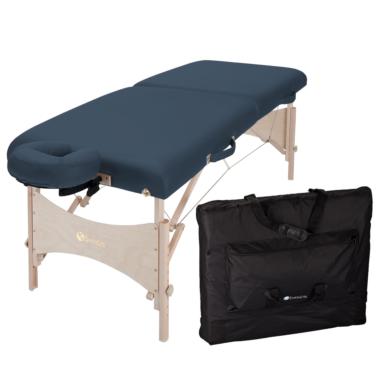 EarthLite Harmony DX Portable Massage Table Package, Includes Table + Face Cradle + Carrying Case, 30" x 73", Agate
