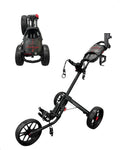 Caddytek CaddyLite 15.3 V2 Golf Push Cart - Lightweight Foldable Aluminum Cart with EVA Wheels, Foot Brake, Adjustable Handle, Umbrella Holder, Drink Holder, Scorecard Holder